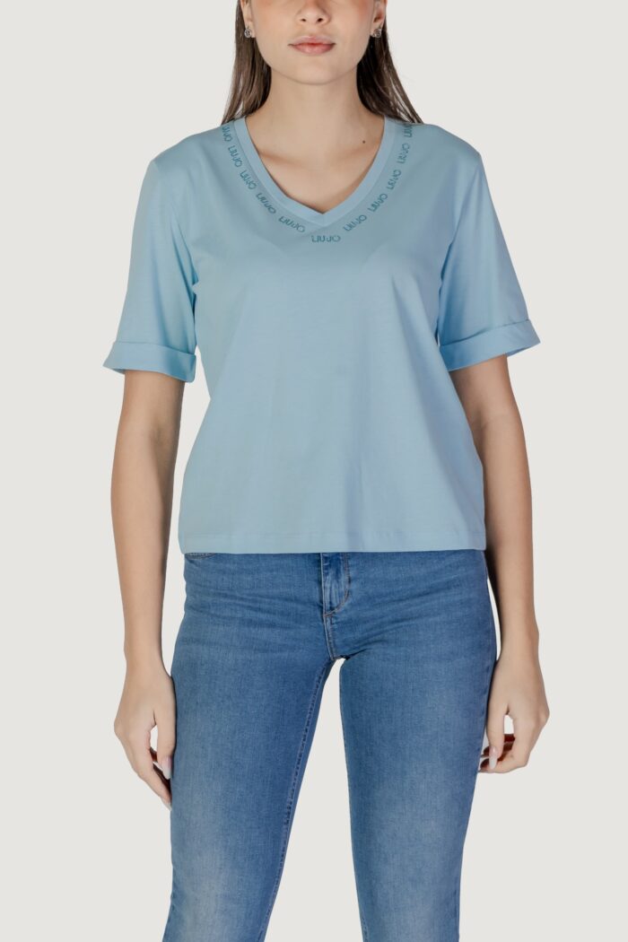 T-shirt Liu-jo ECS MODA M/C Celeste