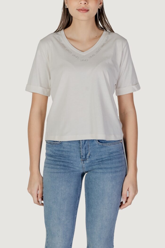 T-shirt Liu-jo ECS MODA M/C Latte