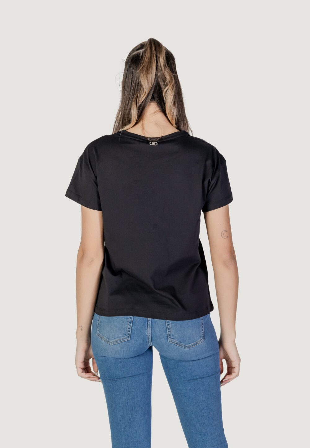 T-shirt Liu-Jo ECS MODA M/C Nero - Foto 3