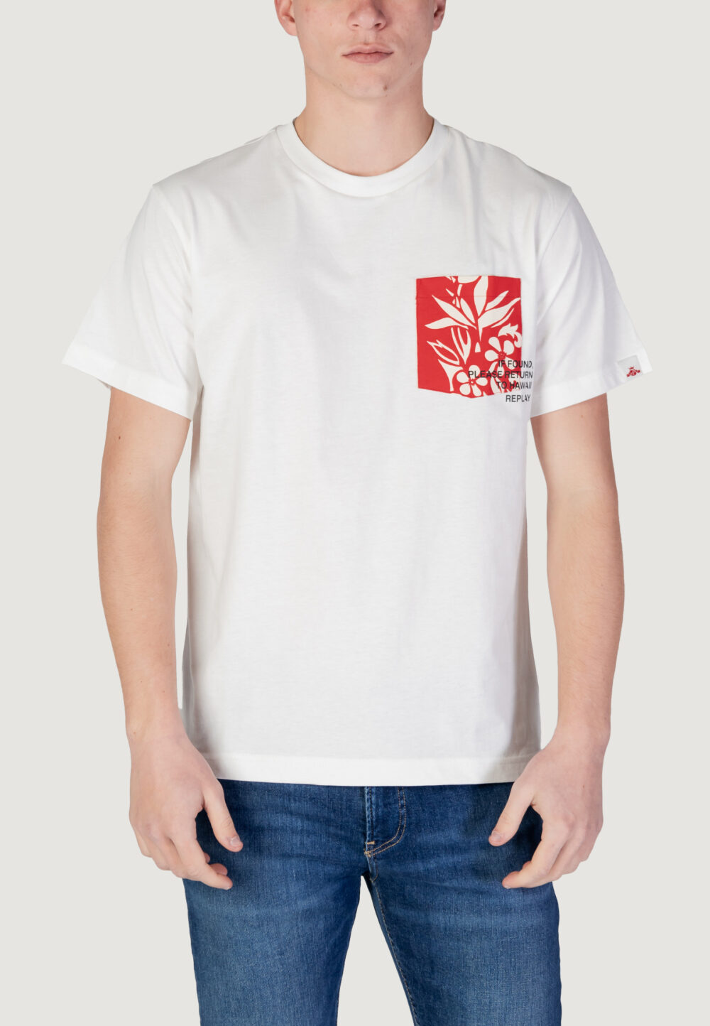 T-shirt Replay  Bianco - Foto 2