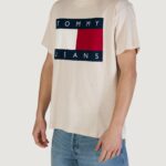 T-shirt Tommy Hilfiger Jeans TJM RLX MELANGE Beige - Foto 2