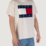 T-shirt Tommy Hilfiger Jeans TJM RLX MELANGE Beige - Foto 3