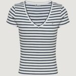 T-shirt Tommy Hilfiger Jeans TJW ESSENTIAL Bianco - Blu - Foto 1