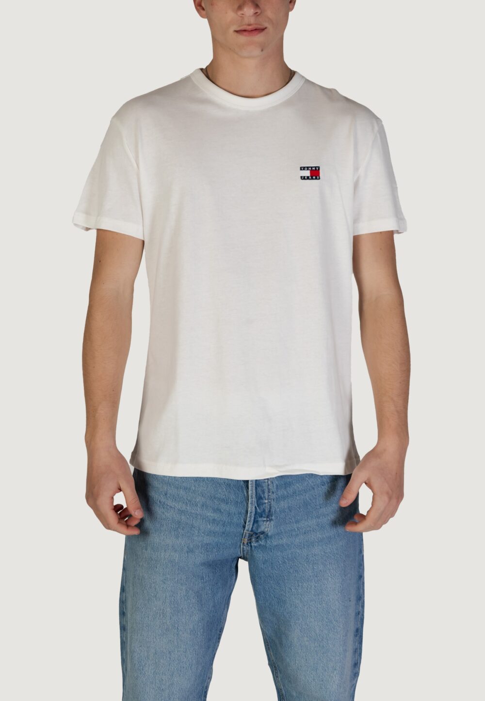 T-shirt Tommy Hilfiger Jeans TJM REG BADGE TEE Bianco - Foto 1