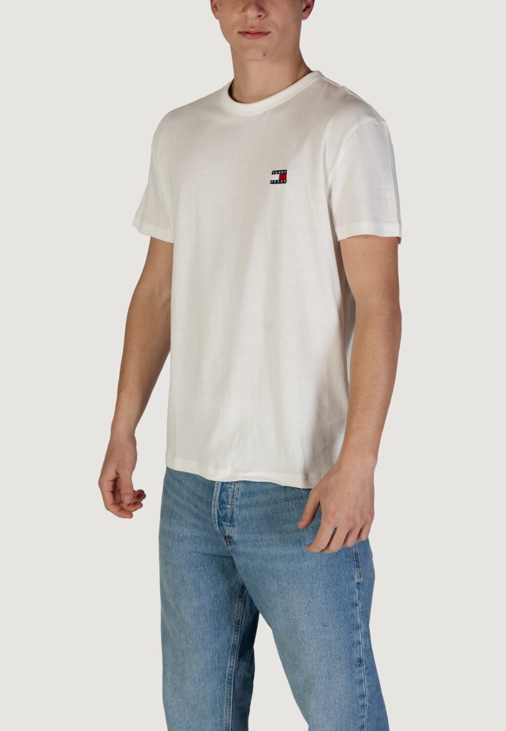 T-shirt Tommy Hilfiger Jeans TJM REG BADGE TEE Bianco - Foto 2