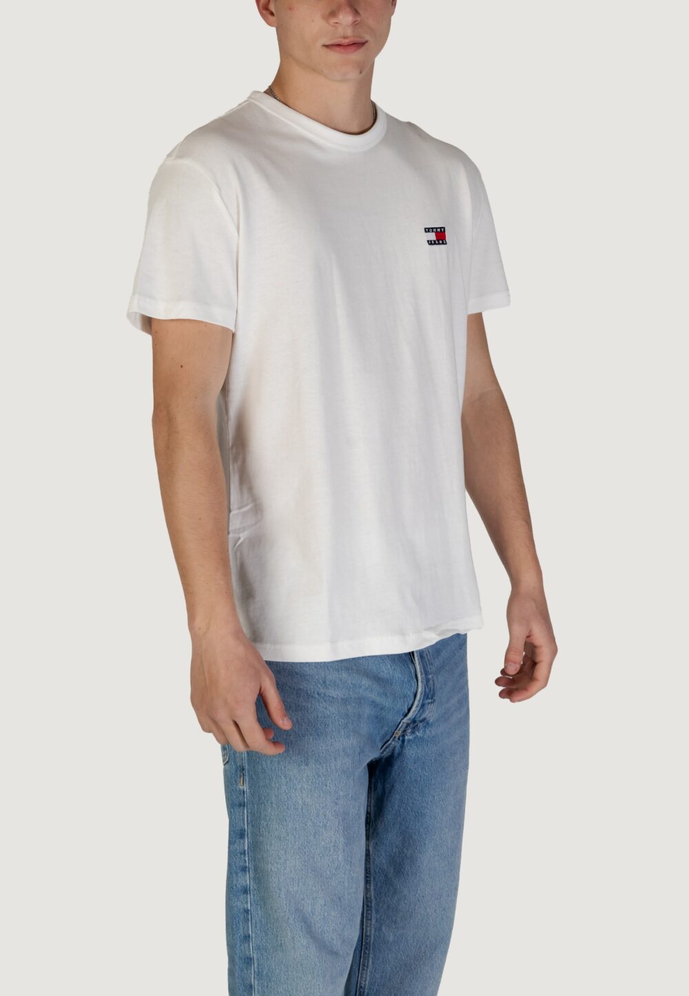 T-shirt Tommy Hilfiger Jeans TJM REG BADGE TEE Bianco - Foto 3