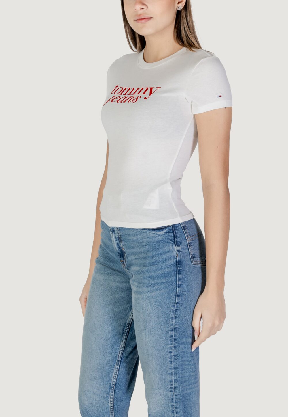 T-shirt Tommy Hilfiger Jeans TJW ESSENTIAL Bianco - Foto 2