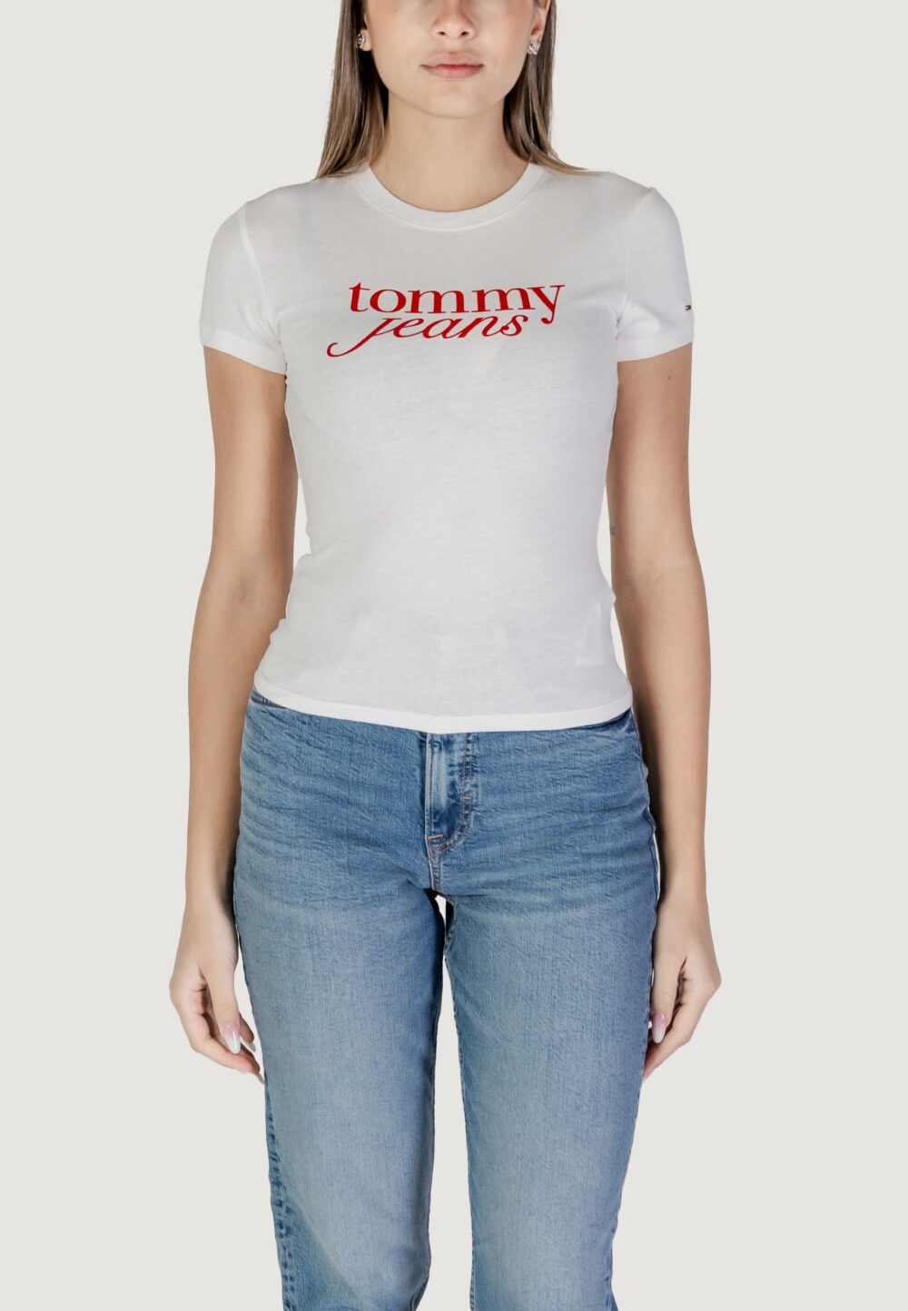 T-shirt Tommy Hilfiger Jeans TJW ESSENTIAL Bianco - Foto 3