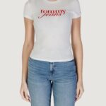 T-shirt Tommy Hilfiger Jeans TJW ESSENTIAL Bianco - Foto 3