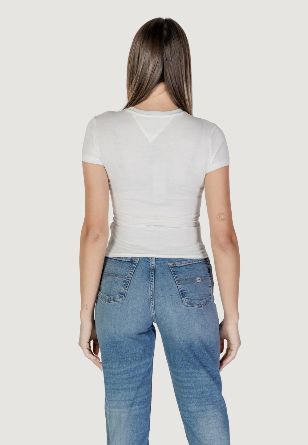 T-shirt Tommy Hilfiger Jeans TJW ESSENTIAL Bianco - Foto 4