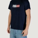 T-shirt Tommy Hilfiger Jeans TJM ENTRY GRAPHIC Blu - Foto 2