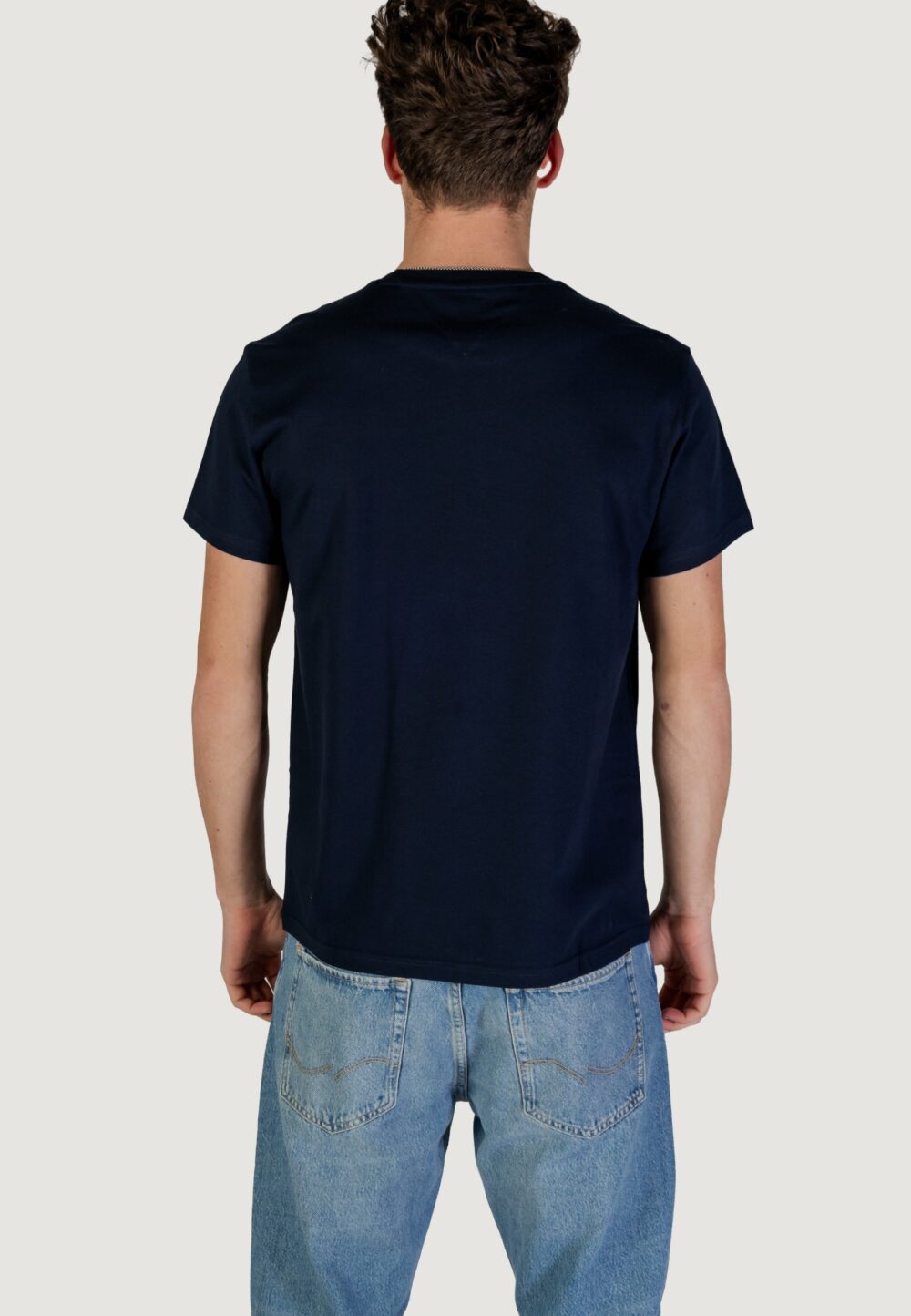 T-shirt Tommy Hilfiger Jeans TJM ENTRY GRAPHIC Blu - Foto 4