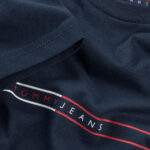 T-shirt Tommy Hilfiger Jeans TJM ENTRY GRAPHIC Blu - Foto 4