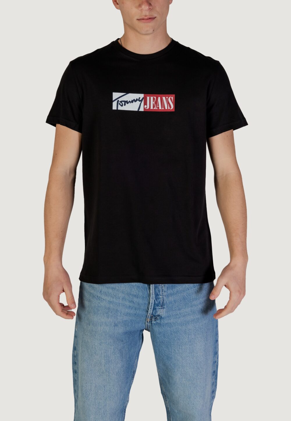 T-shirt Tommy Hilfiger Jeans TJM ENTRY GRAPHIC Nero - Foto 1