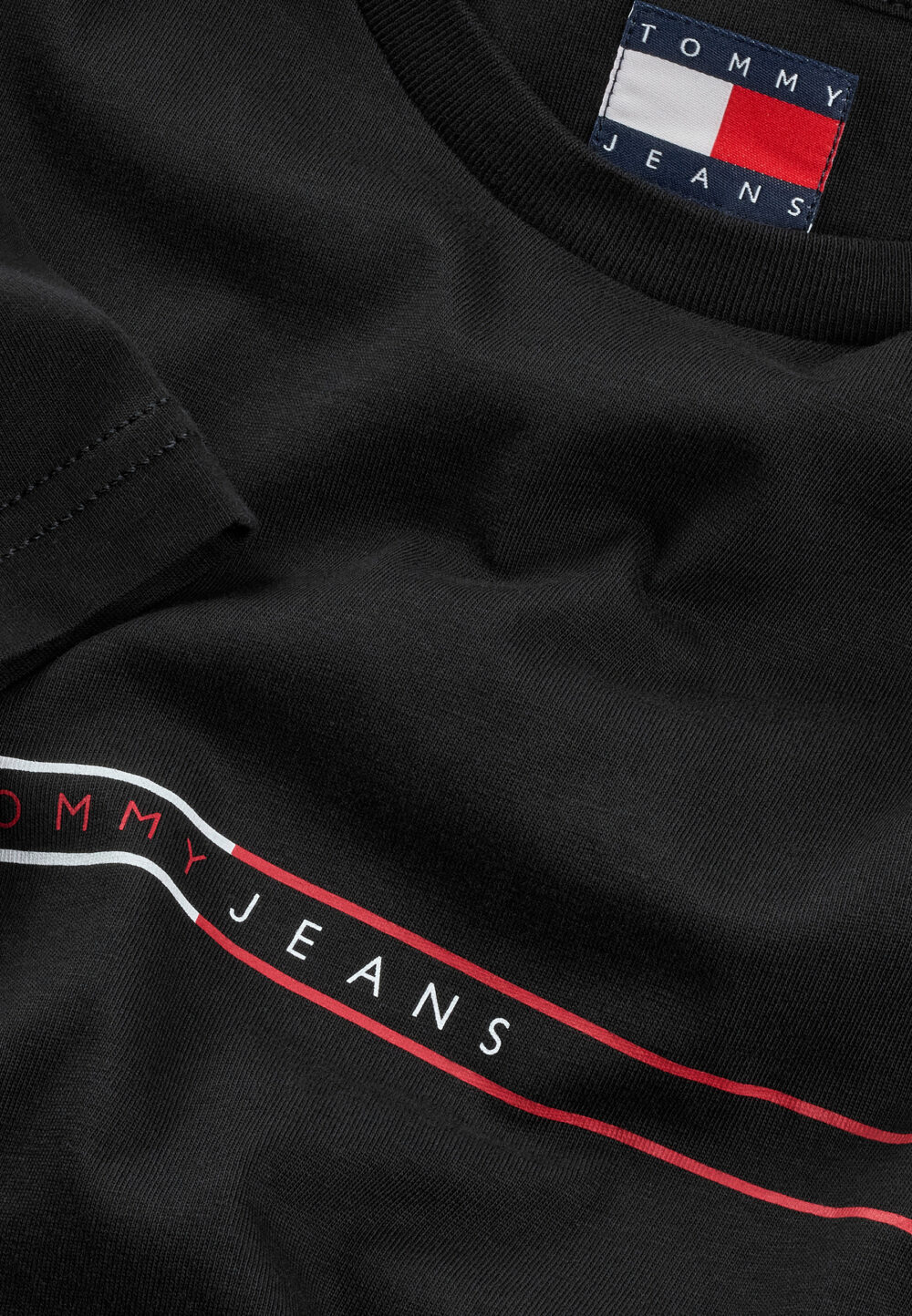 T-shirt Tommy Hilfiger Jeans TJM ENTRY GRAPHIC Nero - Foto 4