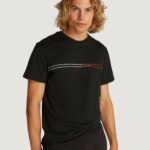 T-shirt Tommy Hilfiger Jeans TJM ENTRY GRAPHIC Nero - Foto 2