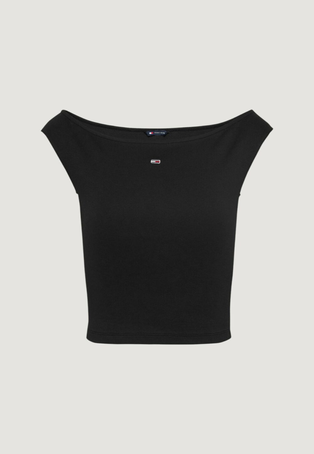 T-shirt Tommy Hilfiger Jeans TJW BOAT NECK TOP SS Nero - Foto 2