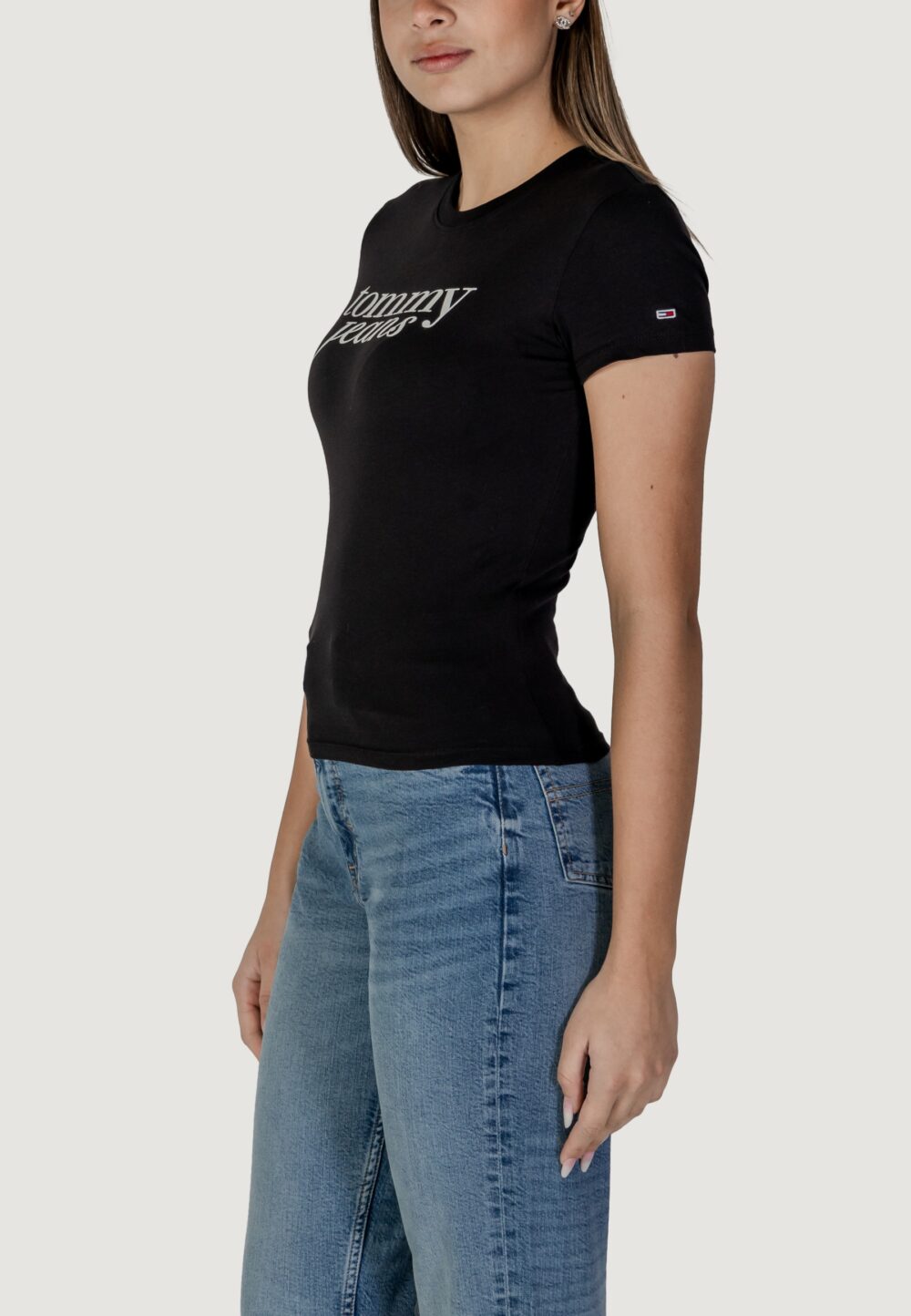 T-shirt Tommy Hilfiger Jeans TJW ESSENTIAL Nero - Foto 2