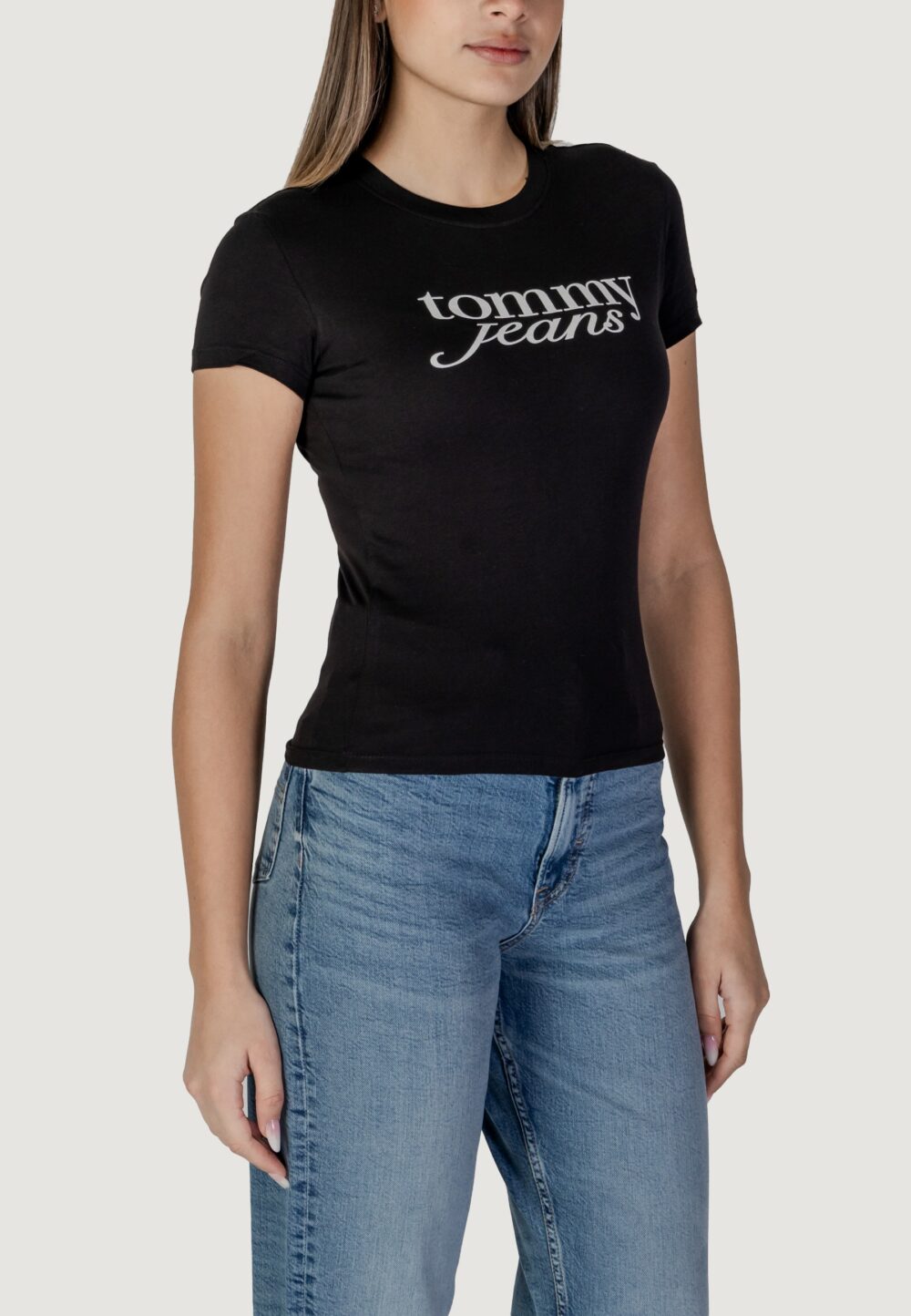 T-shirt Tommy Hilfiger Jeans TJW ESSENTIAL Nero - Foto 3