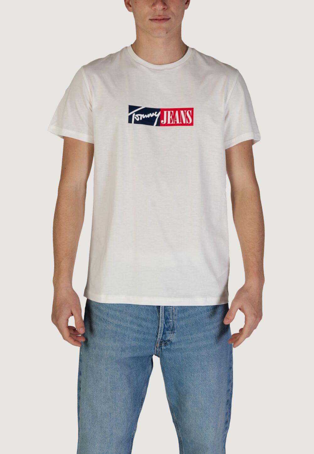 T-shirt Tommy Hilfiger Jeans TJM ENTRY GRAPHIC Panna - Foto 1