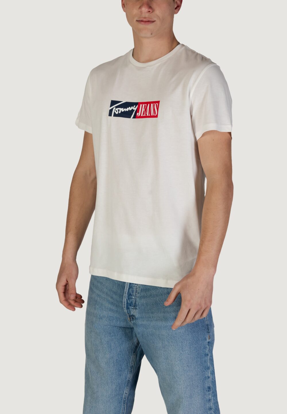 T-shirt Tommy Hilfiger Jeans TJM ENTRY GRAPHIC Panna - Foto 2