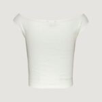 T-shirt Tommy Hilfiger Jeans TJW BOAT NECK TOP SS Panna - Foto 3