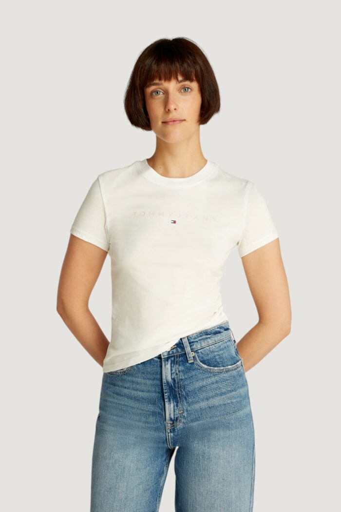 T-shirt Tommy Hilfiger TJW TONAL LINEA Panna