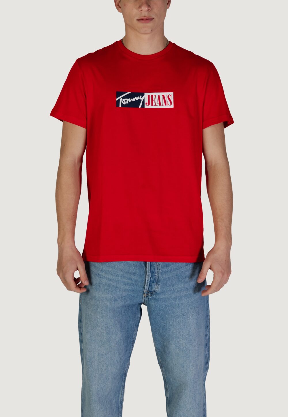 T-shirt Tommy Hilfiger Jeans TJM ENTRY GRAPHIC Rosso - Foto 1