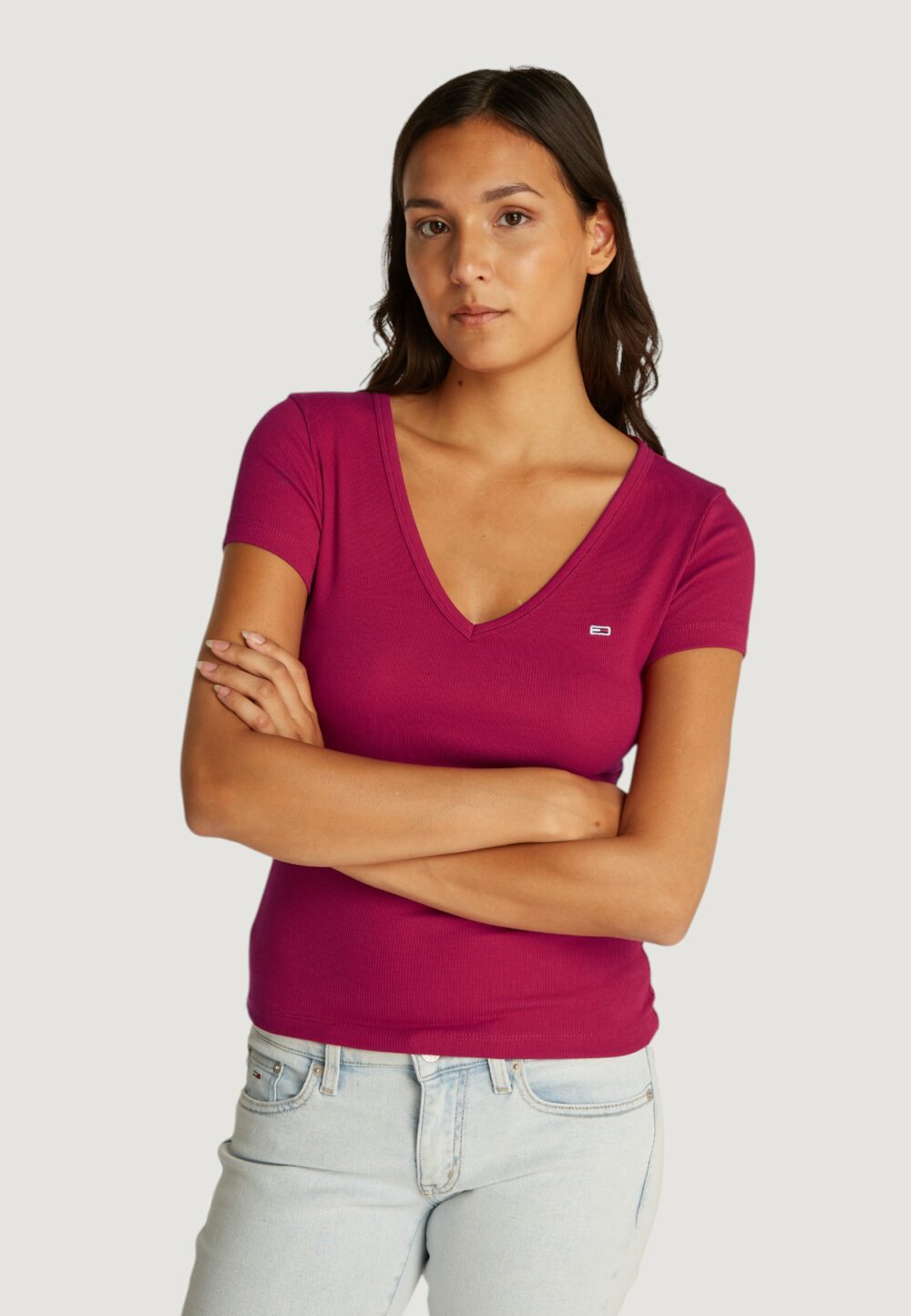 T-shirt Tommy Hilfiger Jeans TJW ESSENTIAL Rosso - Foto 2