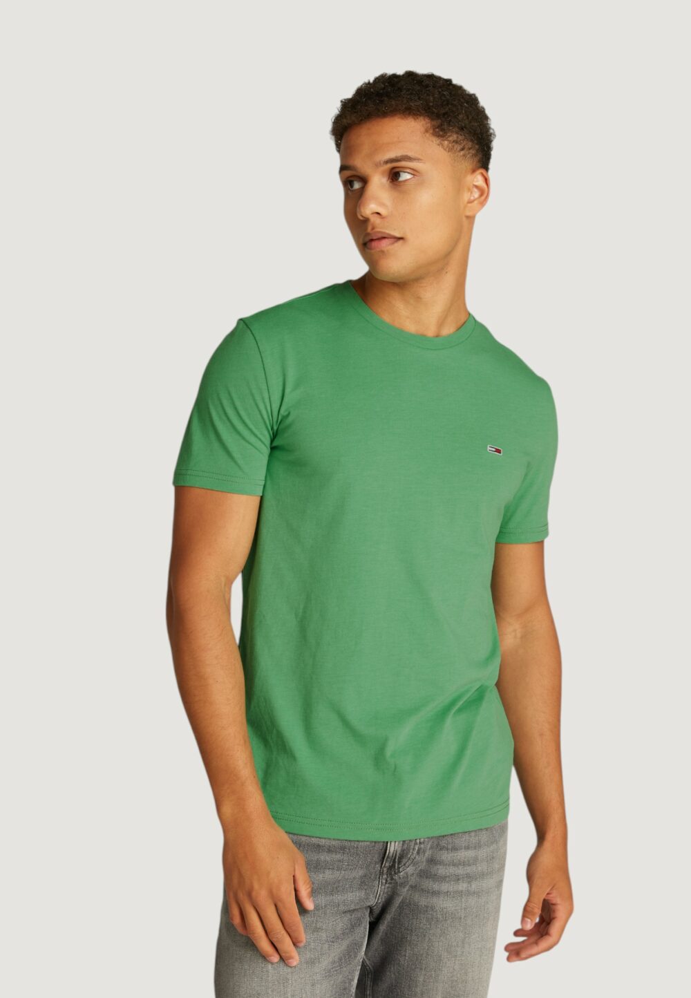 T-shirt Tommy Hilfiger Jeans TJM JASPE HTR Verde - Foto 2