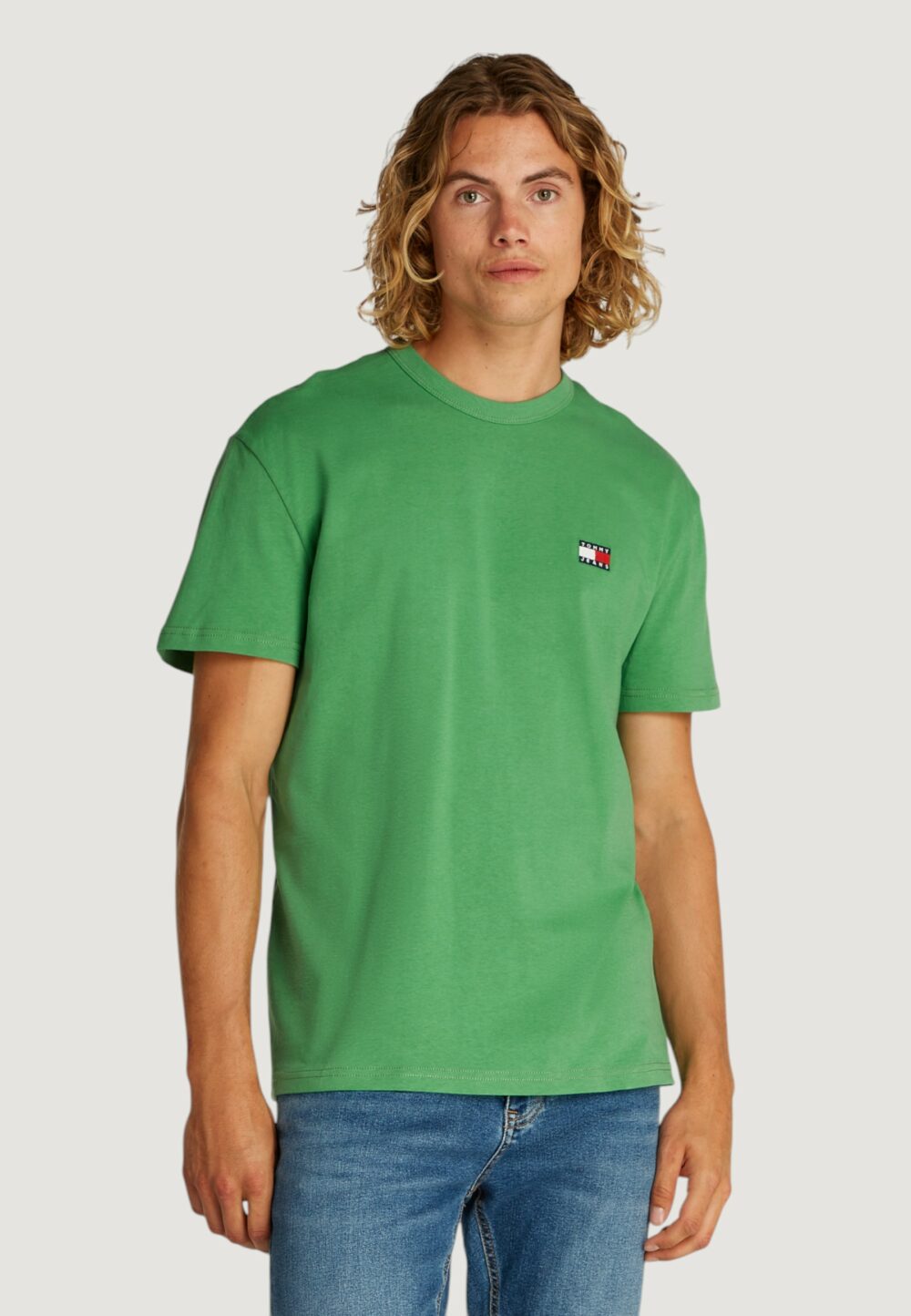 T-shirt Tommy Hilfiger Jeans TJM REG BADGE TEE Verde - Foto 1