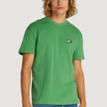 T-shirt Tommy Hilfiger Jeans TJM REG BADGE TEE Verde - Foto 1