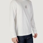 T-shirt manica lunga Armani Exchange  Panna - Foto 3