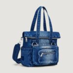 Zaino Desigual BACK_MODULAR 25 DENIM VOYAGER MINI Blue Denim - Foto 1