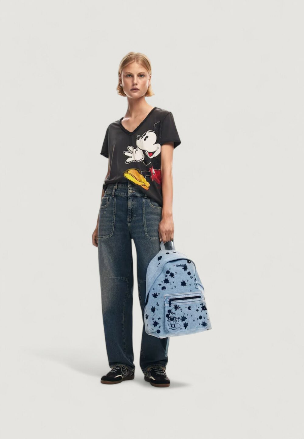 Zaino Desigual BACK_MICKEY SPLENDIA MOMBASA 3.0 Denim chiaro - Foto 3