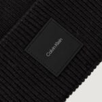 Berretto Calvin Klein FINE RIB BEANIE Nero - Foto 2
