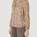 Bluse manica lunga Street One Buttoned tunic blouse w collar Beige - Foto 2