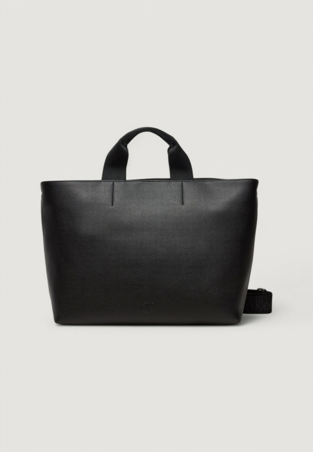 Borsa Calvin Klein OVER WEBBING TOTE PU Nero - Foto 1