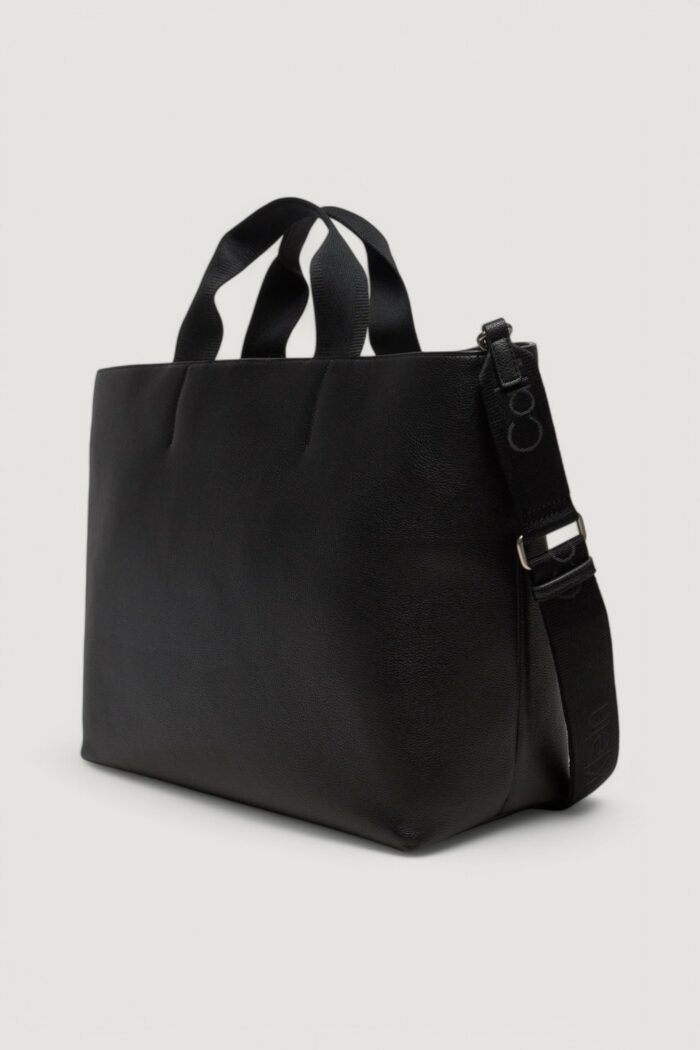 Borsa Calvin Klein OVER WEBBING TOTE PU Nero