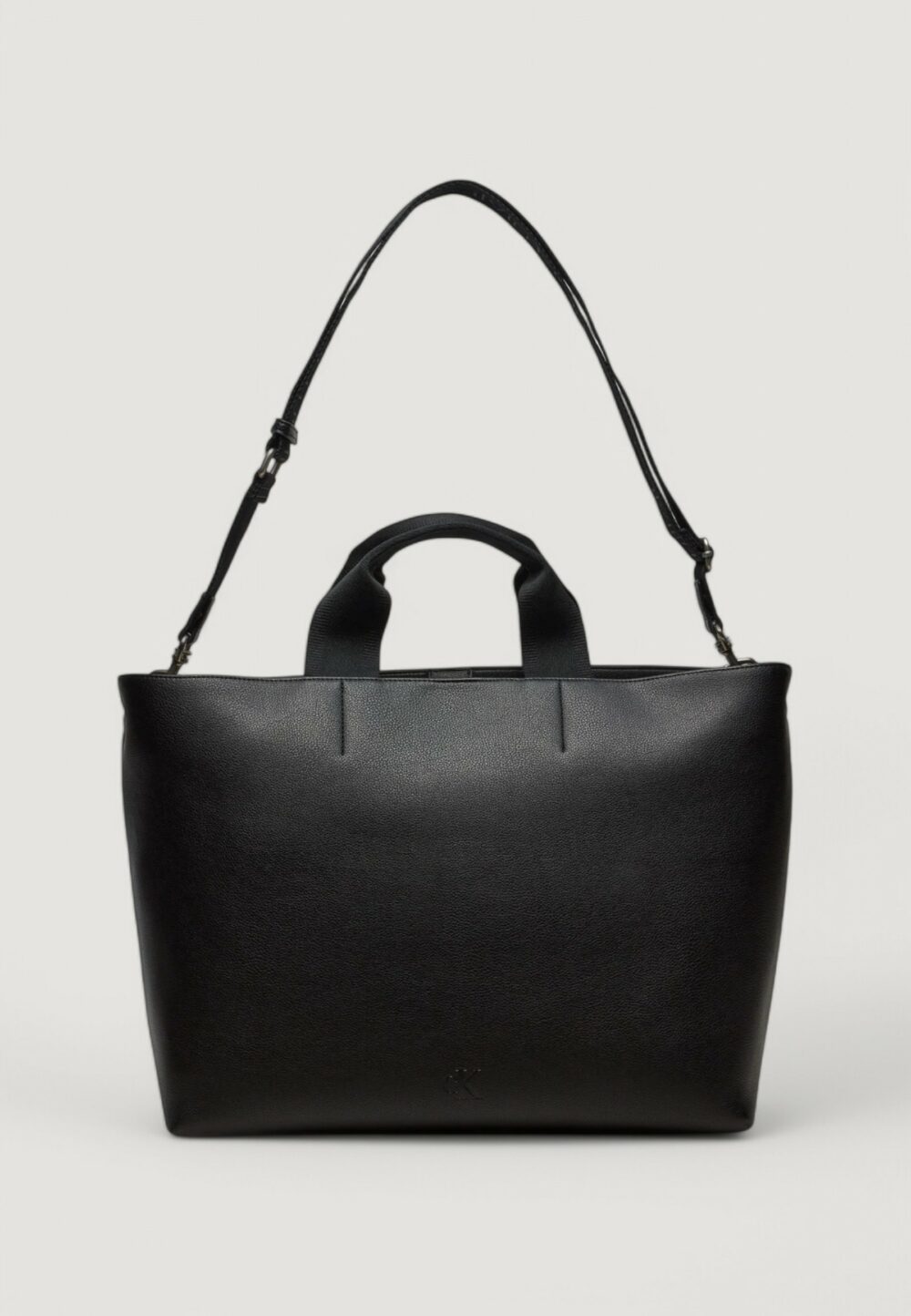 Borsa Calvin Klein OVER WEBBING TOTE PU Nero - Foto 5