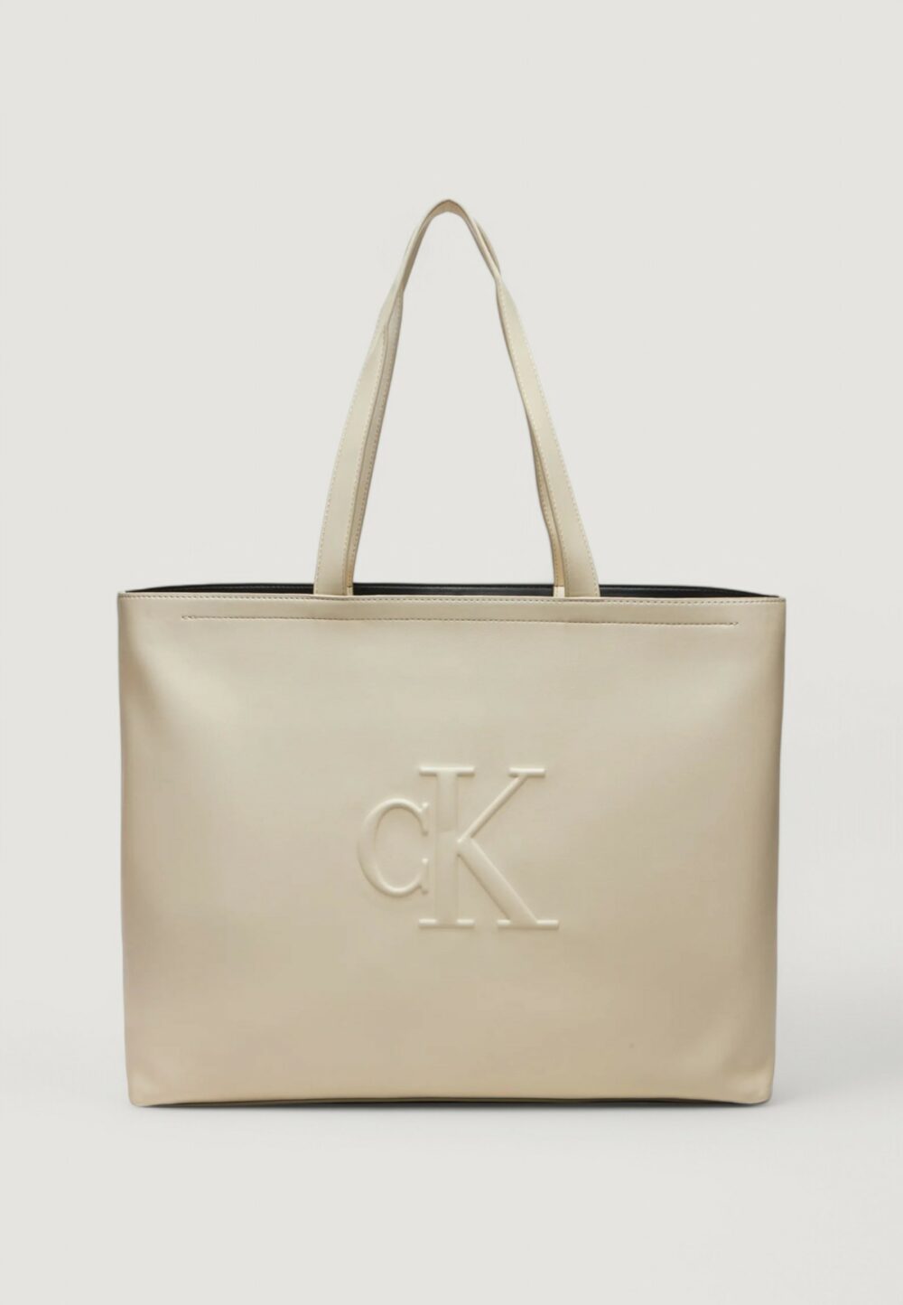 Borsa Calvin Klein SCULPTED SLIM TOTE34 DEBOSS Panna - Foto 1