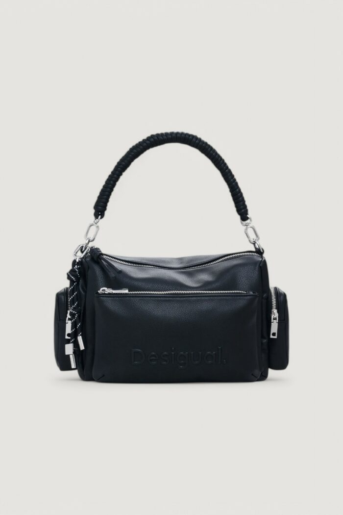 Borsa Desigual BAG_HALF HABANA BLACK Nero