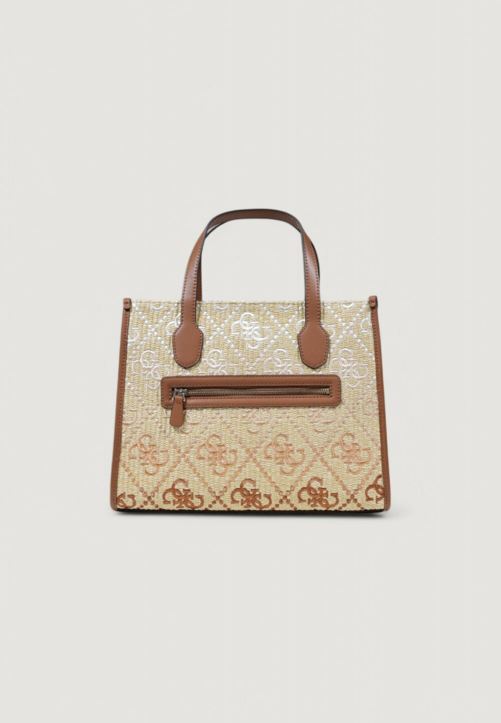 Borsa Guess SILVANA 2 COMP TOTE Beige scuro - Foto 5