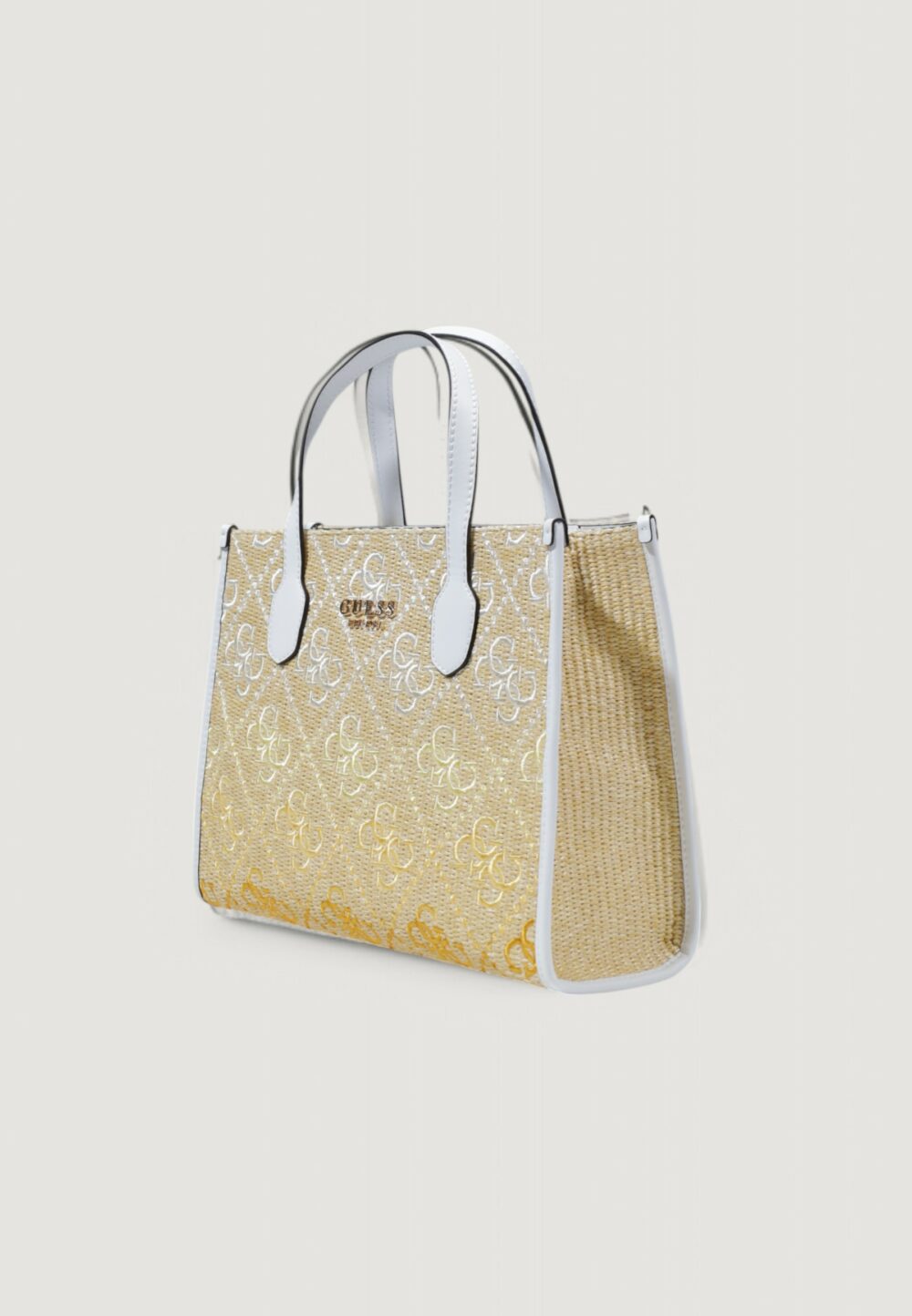 Borsa Guess SILVANA 2 COMP TOTE Bianco - Foto 4