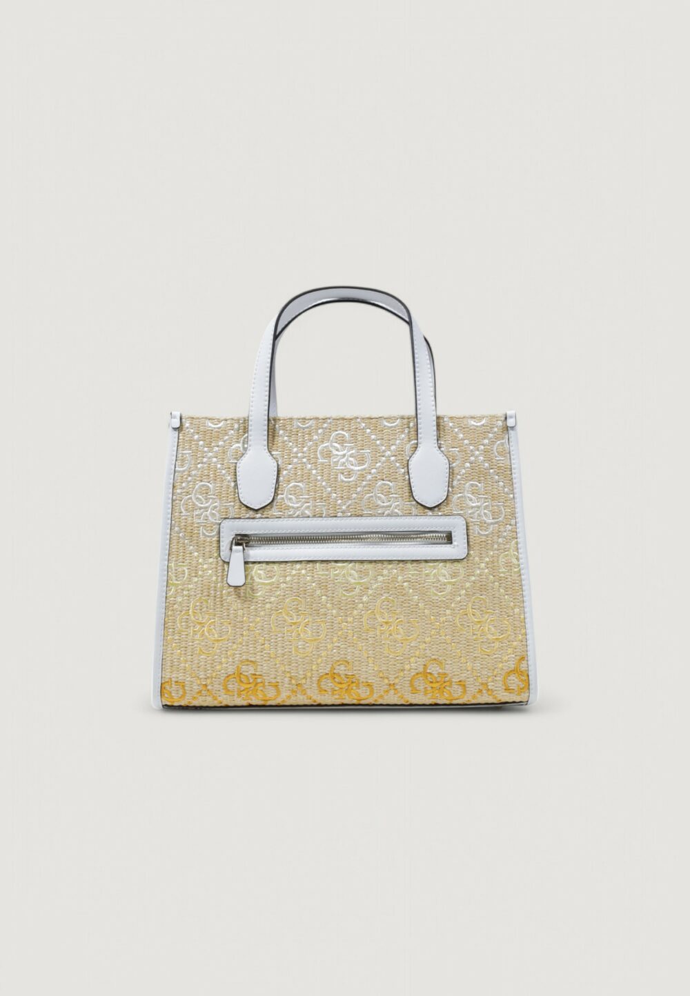 Borsa Guess SILVANA 2 COMP TOTE Bianco - Foto 5