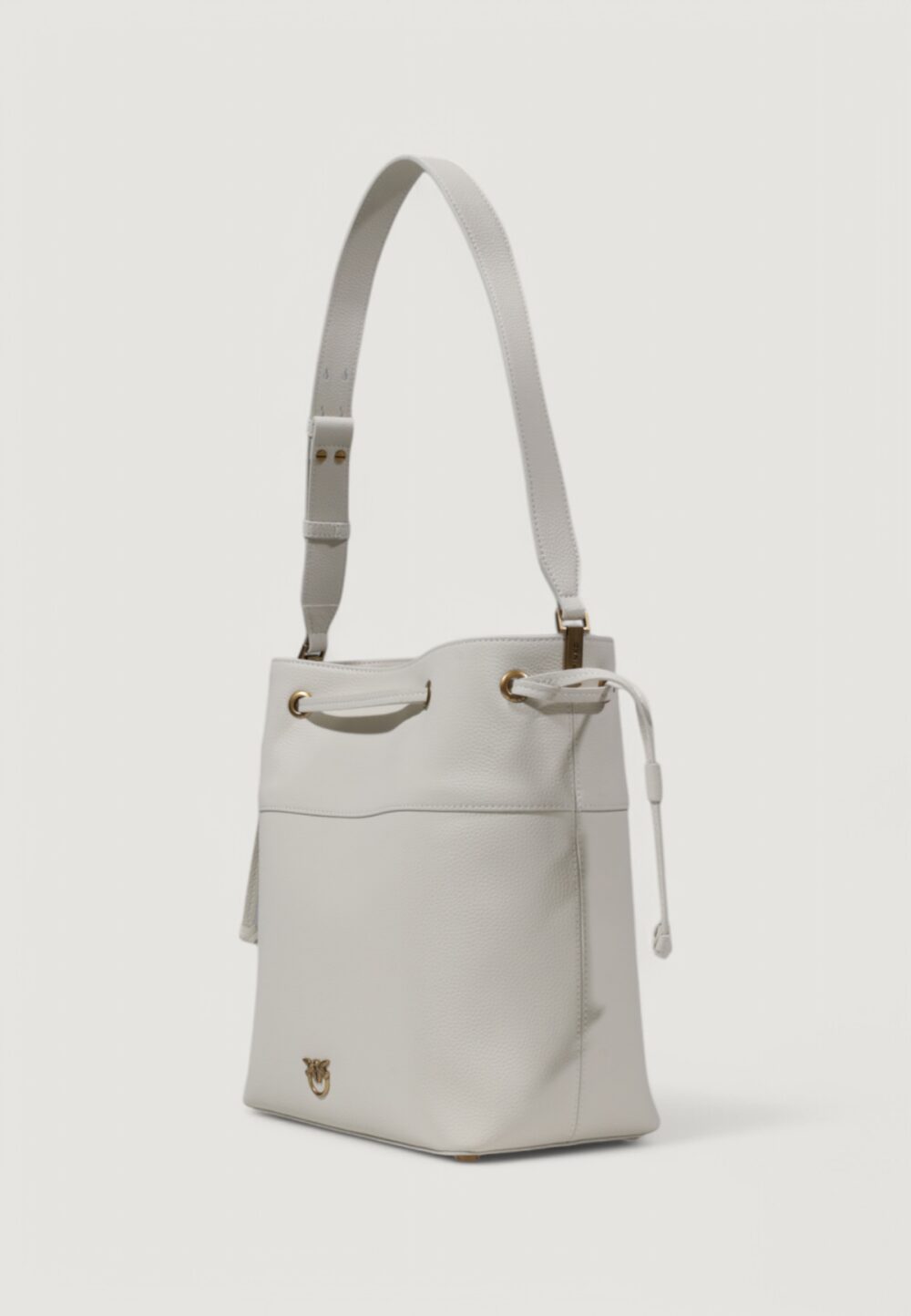 Borsa Pinko SECCHIELLO CLASSIC PELLE BOTTA Bianco - Foto 3