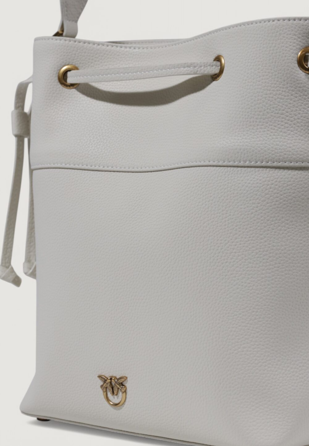 Borsa Pinko SECCHIELLO CLASSIC PELLE BOTTA Bianco - Foto 2