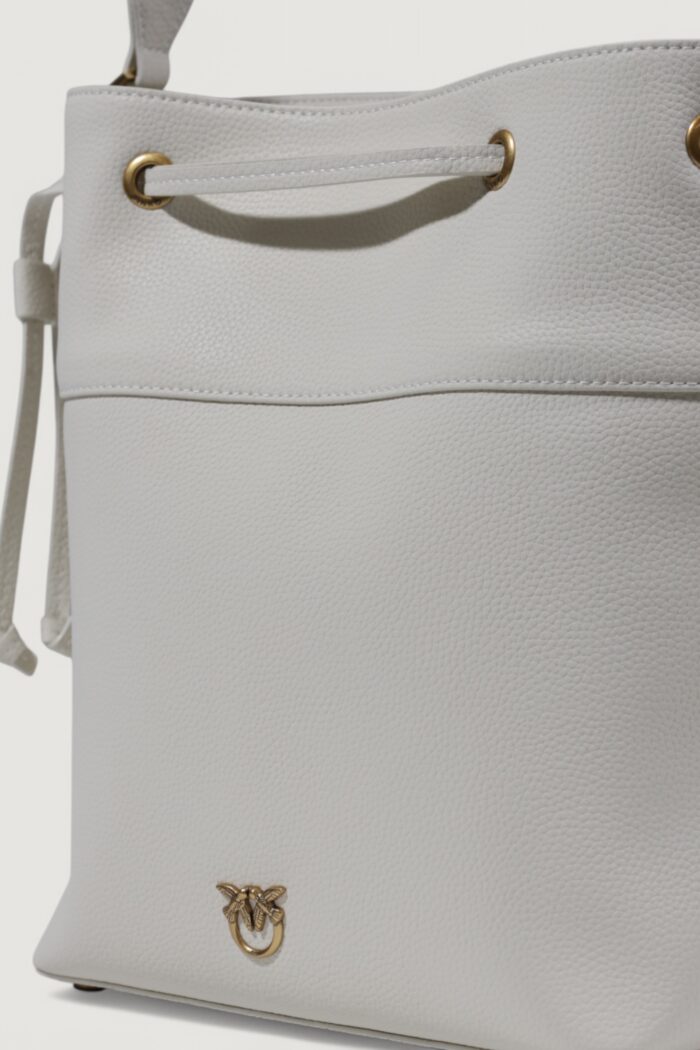 Borsa Pinko SECCHIELLO CLASSIC PELLE BOTTA Bianco