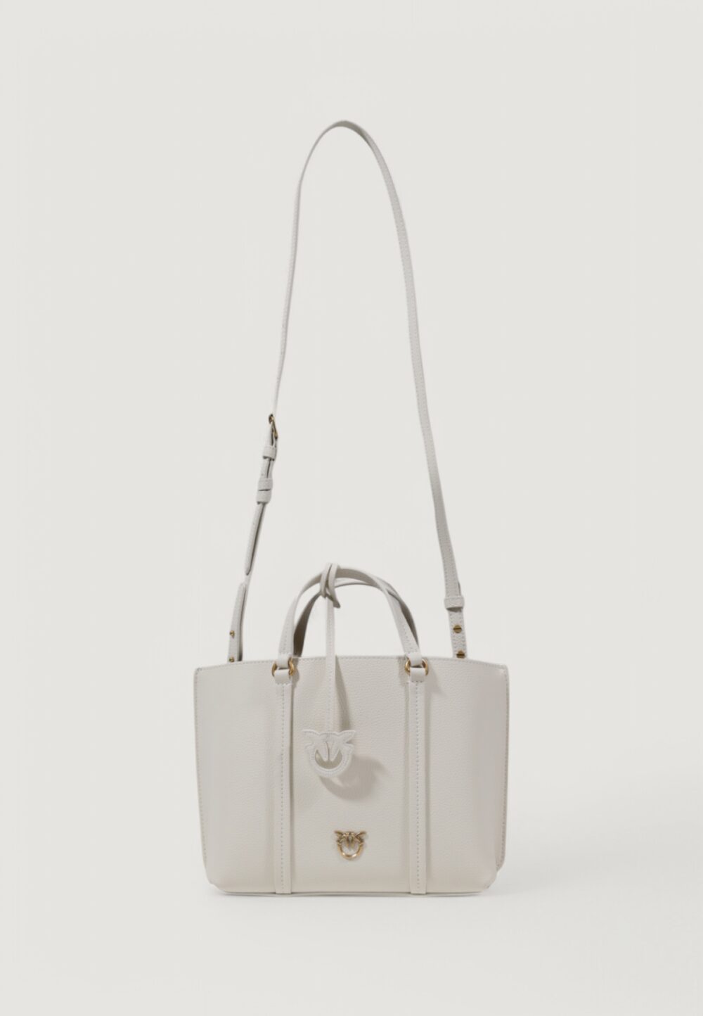 Borsa Pinko CARRIE SHOPPER CLASSIC PELLE Bianco - Foto 1