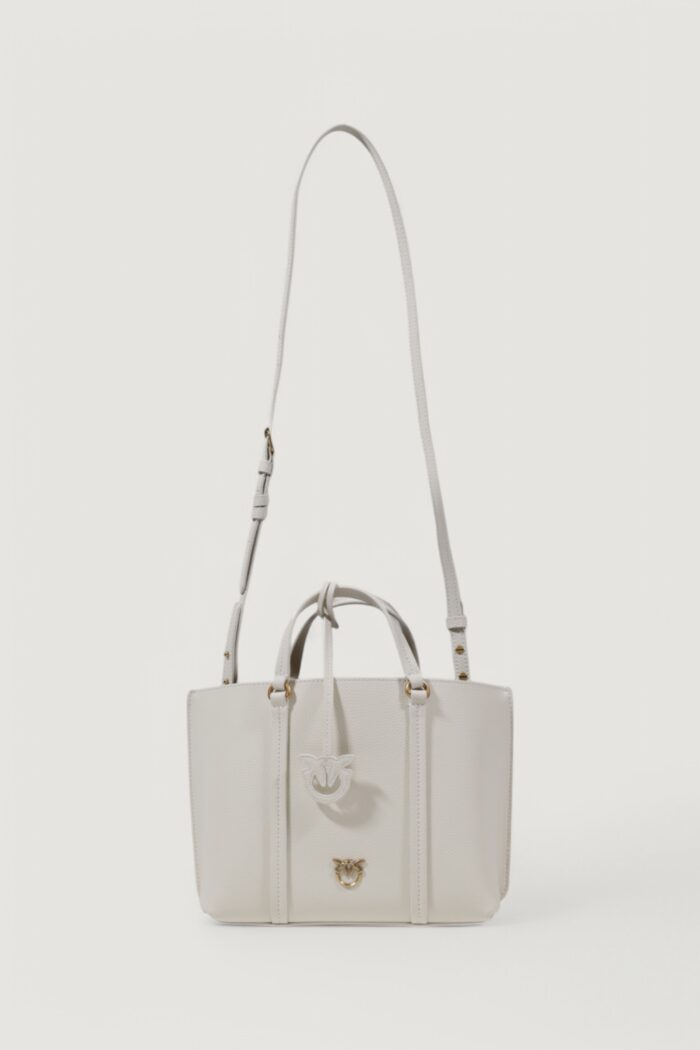 Borsa Pinko CARRIE SHOPPER CLASSIC PELLE Bianco